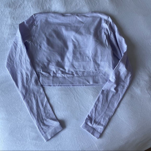 Lululemon Ebb to Street long sleeve ribbed shirt with built in sports bra - NWT - Picture 3 of 6